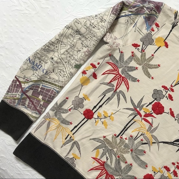 Lucky Brand Hoodie Jacket Embroidered Graphic With Appliqué Size L - Picture 11 of 14